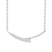 Thumbnail for LADIES NECKLACE 1/4 CT ROUND DIAMOND 10K WHITE GOLD