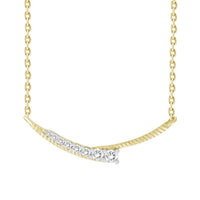 Thumbnail for LADIES NECKLACE 1/4 CT ROUND DIAMOND 10K YELLOW GOLD