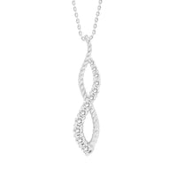 Thumbnail for LADIES PENDANT 1/4 CT ROUND DIAMOND 10K WHITE GOLD