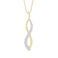 Thumbnail for LADIES PENDANT 1/4 CT ROUND DIAMOND 10K YELLOW GOLD
