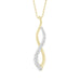 LADIES PENDANT 1/4 CT ROUND DIAMOND 10K YELLOW GOLD