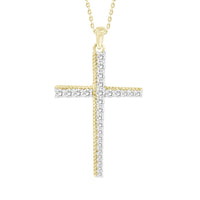 Thumbnail for LADIES PENDANT 1/2 CT ROUND DIAMOND 10K YELLOW GOLD