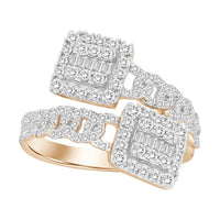 Thumbnail for LADIES RING 3/4 CT ROUND/BAGUETTE DIAMOND 10K ROSE GOLD