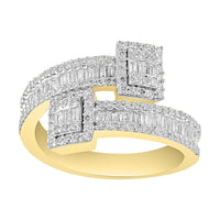 Thumbnail for LADIES RING 3/4 CT ROUND/BAGUETTE DIAMOND 10K YELLOW GOLD