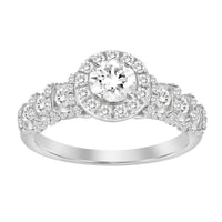Thumbnail for LADIES RING 1 CT ROUND DIAMOND 14K WHITE GOLD (SI QUALITY)