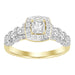 LADIES RING 1 CT ROUND DIAMOND 14K YELLOW GOLD (SI QUALITY)