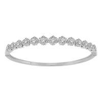 Thumbnail for LADIES BANGLE 2 1/2 CT ROUND DIAMOND 14K WHITE GOLD