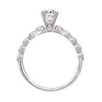 Thumbnail for LADIES RING 1/8 CT ROUND/OVAL DIAMOND 14K WHITE GOLD(CENTER-1)
