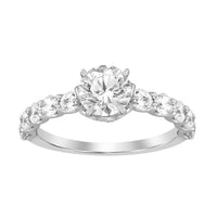 Thumbnail for LADIES RING 1 CT ROUND DIAMOND 14K WHITE GOLD(CENTER-1)