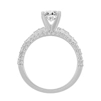 Thumbnail for LADIES RING 1/2 CT ROUND/PRINCESS/BAGUETTE DIAMOND 14K WHITE GOLD(CENTER-1)