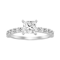 Thumbnail for LADIES RING 1/2 CT ROUND/PRINCESS DIAMOND 14K WHITE GOLD(CENTER-1 / SEMI MOUNT)