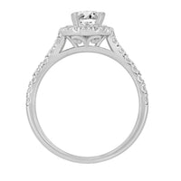 Thumbnail for LADIES RING 3/4 CT ROUND/OVAL DIAMOND 14K WHITE GOLD(CENTER-1 / SEMI MOUNT)