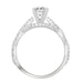 LADIES RING 1/3 CT ROUND/OVAL DIAMOND 14K WHITE GOLD(CENTER-1/ SEMI MOUNT)