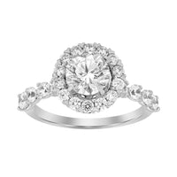 Thumbnail for LADIES RING 1 CT ROUND DIAMOND 14K WHITE GOLD(CENTER-1)