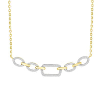 Thumbnail for LADIES DIAMOND NECKLACE 1/6 CT ROUND DIAMOND 10K YELLOW GOLD
