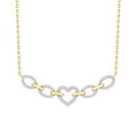 Thumbnail for LADIES DIAMOND NECKLACE 1/6 CT ROUND DIAMOND 10K YELLOW GOLD