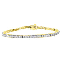 Thumbnail for LADIES BRACELET 1 CT ROUND DIAMOND 10K YELLOW GOLD