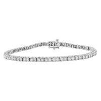 Thumbnail for LADIES BRACELET 1 CT ROUND DIAMOND 10K WHITE GOLD