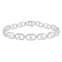 Thumbnail for LADIES BRACELET 1 CT ROUND DIAMOND 10K WHITE GOLD