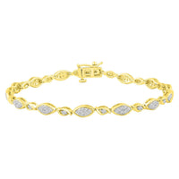 Thumbnail for LADIES BRACELET 1 CT ROUND DIAMOND 10K YELLOW GOLD