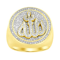 Thumbnail for MEN'S RING 1/2 CT ROUND DIAMOND 10K YELLOW GOLD