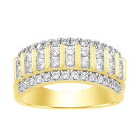 Thumbnail for MEN'S RING 1 1/4 CT ROUND DIAMOND 10K YELLOW GOLD