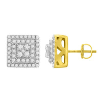 Thumbnail for LADIES EARRINGS 1/4 CT ROUND DIAMOND 10K YELLOW GOLD