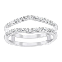 Thumbnail for LADIES ENHANCERS WRAPS 1/4 CT ROUND DIAMOND 14K WHITE GOLD