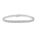 LADIES BRACELET 3 CT ROUND/BAGUETTE DIAMOND 10K WHITE GOLD