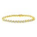 LADIES BRACELET 1 CT ROUND/BAGUETTE DIAMOND 10K YELLOW GOLD