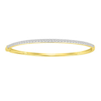 Thumbnail for LADIES BANGLE 1 CT ROUND DIAMOND 10K YELLOW GOLD
