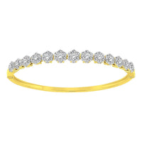 Thumbnail for LADIES BANGLE 2 1/2 CT ROUND DIAMOND 14K YELLOW GOLD