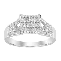 Thumbnail for LADIES RING 1/5 CT ROUND DIAMOND 10K WHITE GOLD