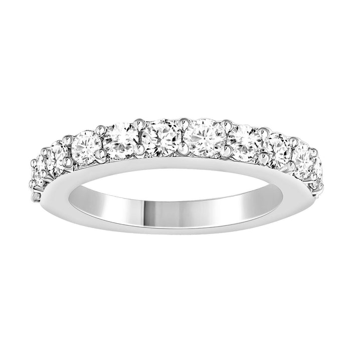 LADIES BAND 1/2 CT ROUND DIAMOND 14K WHITE GOLD