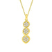 LADIES PENDANT 1/4 CT ROUND DIAMOND 10K YELLOW GOLD