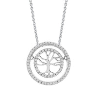 Thumbnail for LADIES PENDANT 1/4 CT ROUND DIAMOND 10K WHITE GOLD