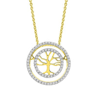 Thumbnail for LADIES PENDANT 1/4 CT ROUND DIAMOND 10K YELLOW GOLD