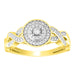 LADIES ENGAGEMENT RING 1/6 CT ROUND DIAMOND 10K YELLOW GOLD