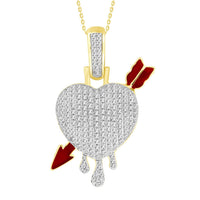 Thumbnail for LADIES CHARM 1/2 CT ROUND DIAMOND 10K YELLOW GOLD