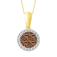 Thumbnail for LADIES PENDANT 1/4 CT ROUND DIAMOND 10K YELLOW GOLD