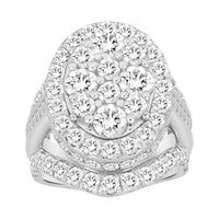 Thumbnail for LADIES RING 5 CT ROUND/BAGUETTE DIAMOND 10K WHITE GOLD