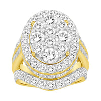 Thumbnail for LADIES RING 5 CT ROUND/BAGUETTE DIAMOND 10K YELLOW GOLD