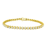 Thumbnail for LADIES BRACELET 2 CT ROUND DIAMOND 10K YELLOW GOLD