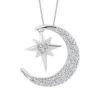 Thumbnail for LADIES NECKLACE 1/6 CT ROUND DIAMOND 10K WHITE GOLD