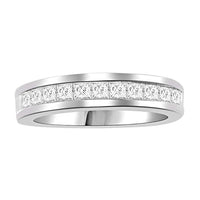 Thumbnail for LADIES BAND 1/4 CT PRINCESS DIAMOND 14K WHITE GOLD