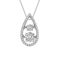 Thumbnail for LADIES PENDANT 1/4 CT ROUND DIAMOND 10K WHITE GOLD