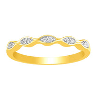 Thumbnail for LADIES RING 1/15 CT ROUND DIAMOND 10K YELLOW GOLD