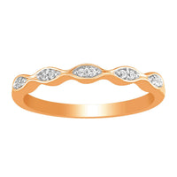 Thumbnail for LADIES RING 1/15 CT ROUND DIAMOND 10K ROSE GOLD