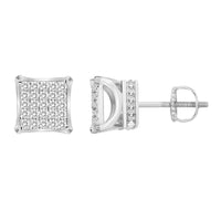 Thumbnail for MEN'S EARRING 1/6 CT ROUND DIAMOND 10K WHITE GOLD