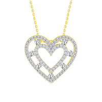 Thumbnail for LADIES PENDANT 1/3 CT ROUND DIAMOND 10K YELLOW GOLD